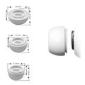 Tech-Protect AirPods Pro Silicone Ear Tips - S, M, L - White