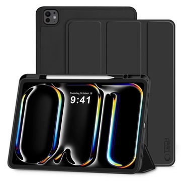 iPad Pro 11 2024/2025 Tech-Protect SmartCase Pen Tri-Fold Folio Case - Black