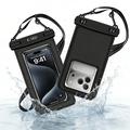 Tech-Protect UWC7 Universal Waterproof Floating Case 6.9" - Black
