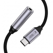 Tech-Protect UltraBoost Adapter USB-C/Jack 3.5mm DAC - Iron Grey