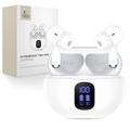 Tech-Protect UltraBoost TWS Pro G2 Wireless Earphones with LED Display - White