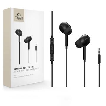 Tech-Protect Ultraboost Core G3 3.5mm Wired Earphones - Black