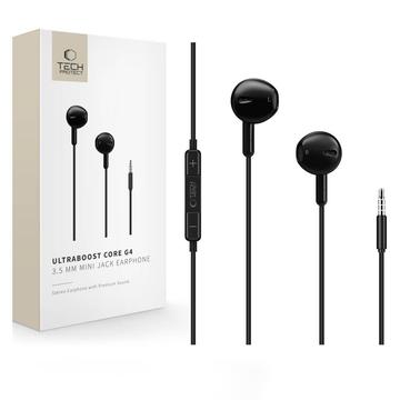 Tech-Protect Ultraboost Core G4 3.5mm Wired Earphones - Black