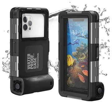 Tech-Protect Universal Diving Waterproof Case - 6.7" - Black