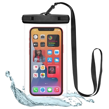 Tech-Protect Universal Waterproof Case - 6.9" - Black / Clear