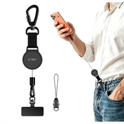 Tech-Protect UrbanLoop Anti-Theft Phone Holder with Retractable Steel Cable - Black