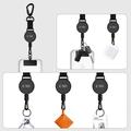 Tech-Protect UrbanLoop Anti-Theft Phone Holder with Retractable Steel Cable - Black