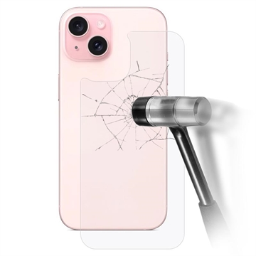 iPhone 15 Plus Tempered Glass Back Cover Protector - 9H - Clear