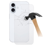 iPhone 16 Plus Tempered Glass Back Cover Protector - 9H - Clear
