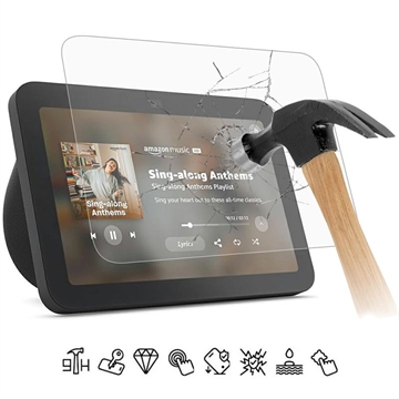 Amazon Echo Show 8 (2025) Tempered Glass Screen Protector - 9H - Case Friendly - Transparent