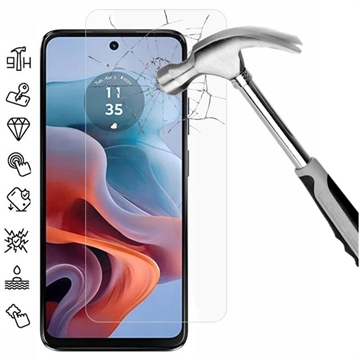 Motorola Moto G34/G45 Tempered Glass Screen Protector - Case Friendly - Clear