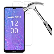 Nokia C210 Tempered Glass Screen Protector - Case Friendly - Transparent