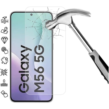 Samsung Galaxy M56 Tempered Glass Screen Protector - 9H - Case Friendly - Transparent