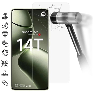 Xiaomi 14T/14T Pro Tempered Glass Screen Protector - Case Friendly - Transparent