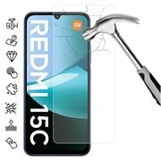 Xiaomi Redmi 15C 4G Tempered Glass Screen Protector - 9H - Case Friendly - Transparent