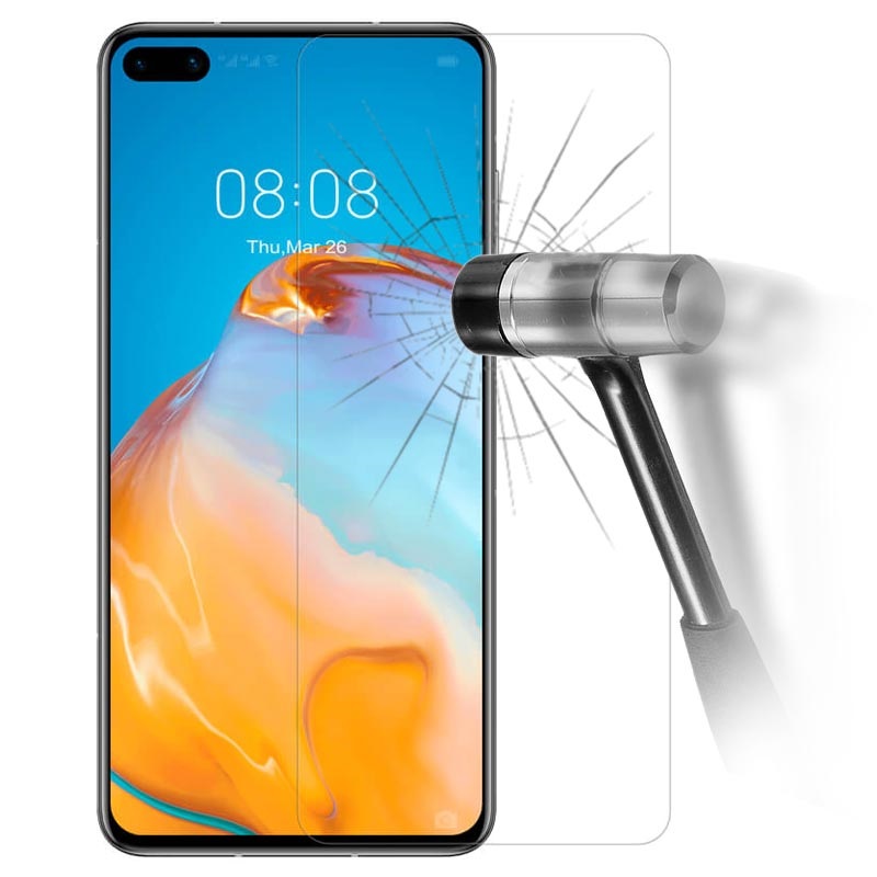 Huawei P40 Tempered Glass Screen Protector 9H, 0.3mm Clear