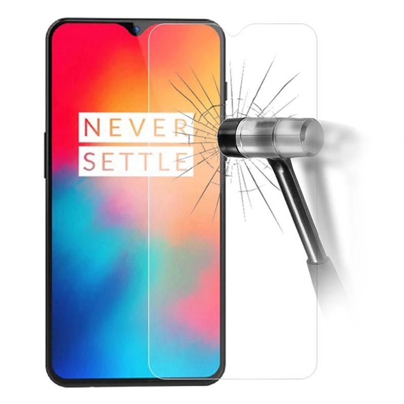 OnePlus 6T Tempered Glass Screen Protector 9H, 0.3mm Clear