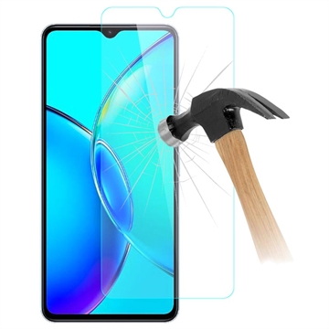 vivo Y35+ Tempered Glass Screen Protector - Case Friendly - Transparent