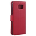 Samsung Galaxy S6 Textured Wallet Case - Red