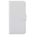 Samsung Galaxy S6 Textured Wallet Case - White