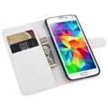 Samsung Galaxy S6 Textured Wallet Case - White