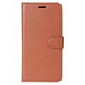 Huawei Honor 9 Textured Wallet Case - Brown