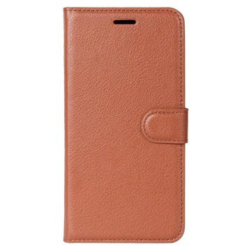 Huawei Honor 9 Textured Wallet Case - Brown