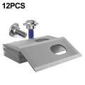 Titanium-Coated Blades for Dreame A1/A2, Mova 600/1000 Robot Lawn Mower - 12 Pcs.