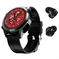 Toleda T10 Smartwatch with TWS Earphones - Black