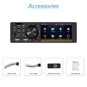 Touch-Screen Bluetooth Car Stereo with CarPlay/Android Auto - SD, AUX, USB