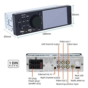 Touch-Screen Bluetooth Car Stereo with CarPlay/Android Auto - SD, AUX, USB