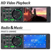 Touch-Screen Bluetooth Car Stereo with CarPlay/Android Auto - SD, AUX, USB