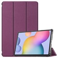 Tri-Fold Series Samsung Galaxy Tab S7/S8 Folio Case - Purple