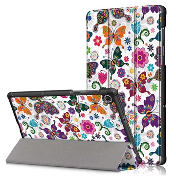 Tri-Fold Series Lenovo Tab M10 HD Gen 2 Smart Folio Case - Butterflies / Flowers