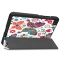 Tri-Fold Series Lenovo Tab M7 Folio Case - Butterflies / Flowers