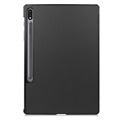 Tri-Fold Series Samsung Galaxy Tab S7+/S8+ Folio Case - Black