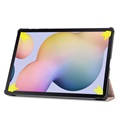 Tri-Fold Series Samsung Galaxy Tab S7+/S8+ Folio Case - Rose Gold