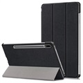 Tri-Fold Series Samsung Galaxy Tab S7 FE Smart Folio Case - Black