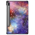 Tri-Fold Series Samsung Galaxy Tab S7 FE Smart Folio Case - Galaxy