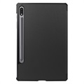 Tri-Fold Series Samsung Galaxy Tab S8 Smart Folio Case - Black