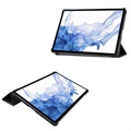 Tri-Fold Series Samsung Galaxy Tab S8 Smart Folio Case - Black