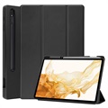 Tri-Fold Series Samsung Galaxy Tab S8+ Smart Folio Case - Black