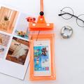 Triple Seal Universal Smartphone Waterproof Case - 7.2" - Orange