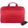 Tucano Idea Bundle 15.6" Laptop Bag with Wireless Mouse - Red