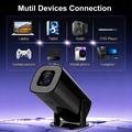 U1 Mini Smart Projector and Retro Game Console - Android 14, 36000+ Games - Black