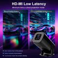U1 Mini Smart Projector and Retro Game Console - Android 14, 36000+ Games - Black