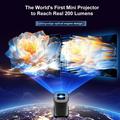 U1 Mini Smart Projector and Retro Game Console - Android 14, 36000+ Games - Black