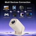 U5 2-in-1 Smart Projector and Retro Gaming Console - Android 14, Wi-Fi 6, 8K Decoding