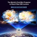 U5 2-in-1 Smart Projector and Retro Gaming Console - Android 14, Wi-Fi 6, 8K Decoding