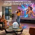 U6 Android 14 Smart Projector H723 with 2x Wireless Game Controller